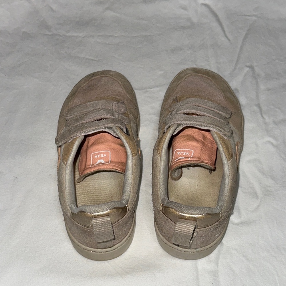 Veja Kids' Beige and Peach Sneakers - Picture 5 of 6
